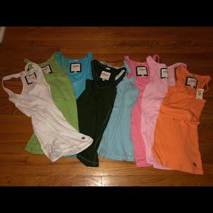 Abercrombie lot of assorted color tanks